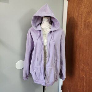 EUC, N.Y.L, Fleece Hooded Jacket